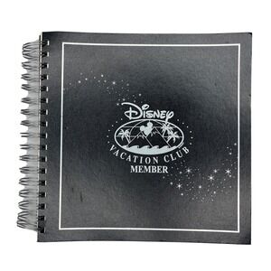 Disney Album Vacation Club Member Binder Book‎ Album Black 15  Collectible RARE